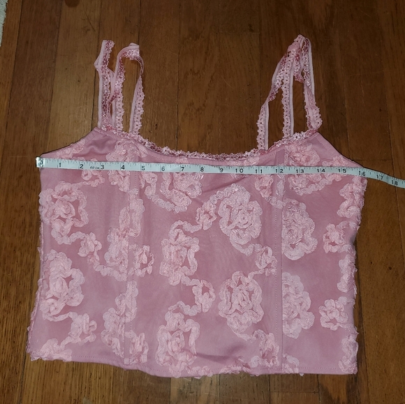 Pretty Little Thing Pink Lace Corset - Picture 8 of 11